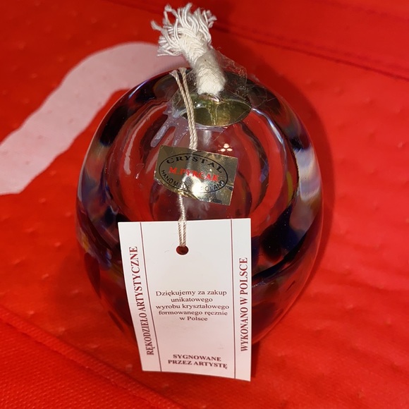 Mouth Blown Glass  Art oil lamp - Picture 3 of 17